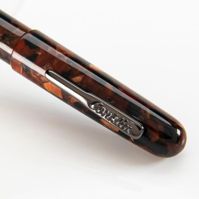 Conklin All American Brownstone Ballpoint Pen - Pen Brand Marking On White Background | EndlessPens