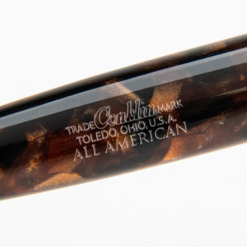 Conklin All American Brownstone Ballpoint Pen - Pen Markings On White Background | EndlessPens