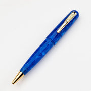 Conklin All American Lapis Blue Ballpoint Pen - Pen Leaning Left On White Background | EndlessPens