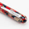 Conklin All American Old Glory Ballpoint Pen - Brand Markings Close Up View on White Background | EndlessPens