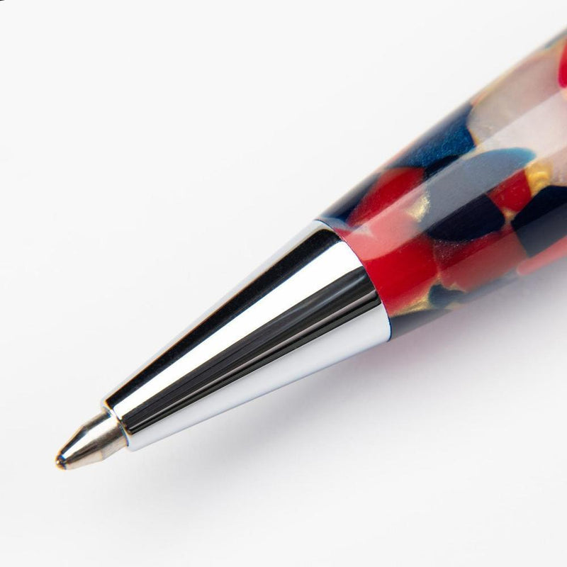 Conklin All American Old Glory Ballpoint Pen - Pen Tip Close Up View on White Background | EndlessPens