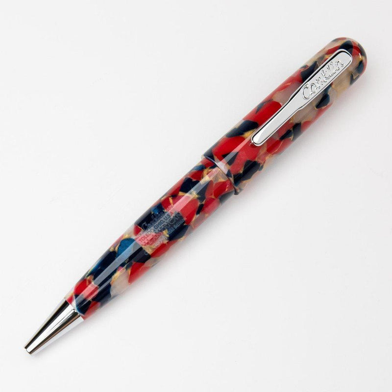 Conklin All American Old Glory Ballpoint Pen - Pen Leaning Left on White Background | EndlessPens