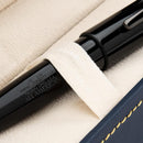 Conklin All American Raven Black Ballpoint Pen - Pen In Case On White Background | EndlessPens