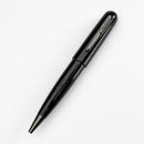 Conklin All American Raven Black Ballpoint Pen - Pen Leaning Left On White Background | EndlessPens