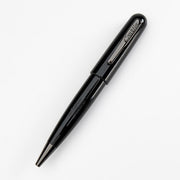 Conklin All American Raven Black Ballpoint Pen - Pen Leaning Left On White Background | EndlessPens