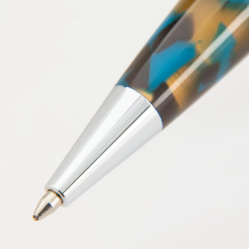 Conklin All American Southwest Turquoise Ballpoint Pen - Pen Tip Close Up | EndlessPens