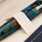 Conklin All American Southwest Turquoise Ballpoint Pen - Pen Displayed In A Cloth Case | EndlessPens
