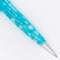 Conklin All American Turquoise Serenity Ballpoint Pen - Pen Leaning Right on White Background | EndlessPens