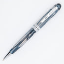 Conklin Symetrik Blue Supernova Ballpoint Pen - Pen Leaning Left on White Background | EndlessPens