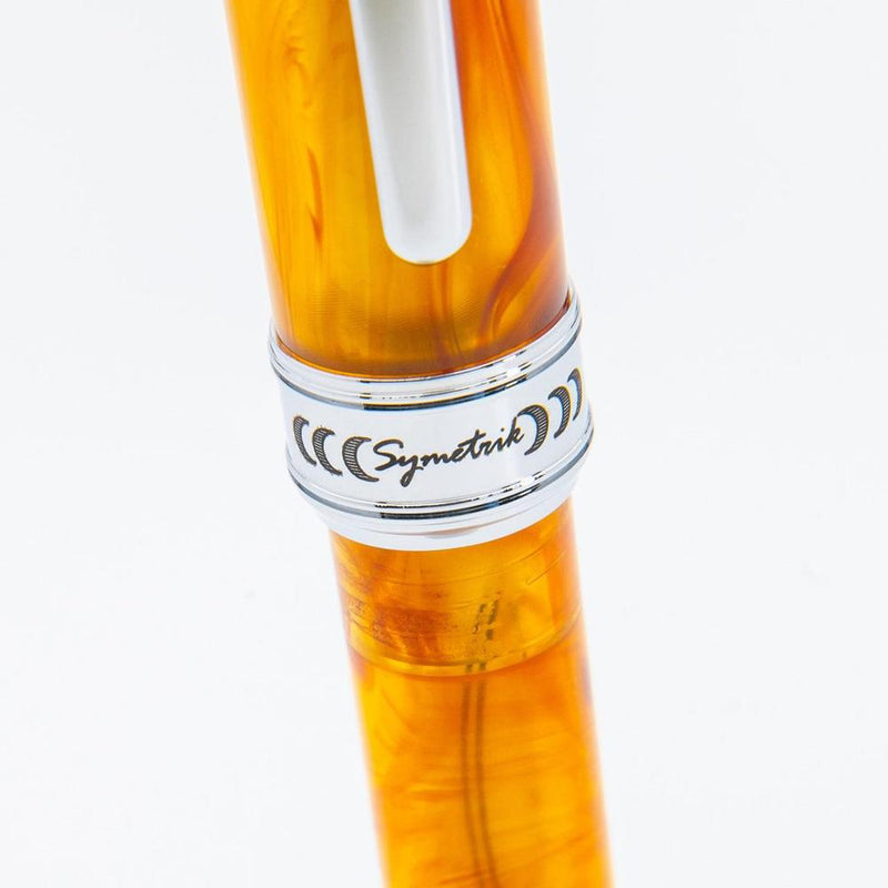 Conklin Symetrik Precious Amber Ballpoint Pen - Pen Markings Close Up | EndlessPens