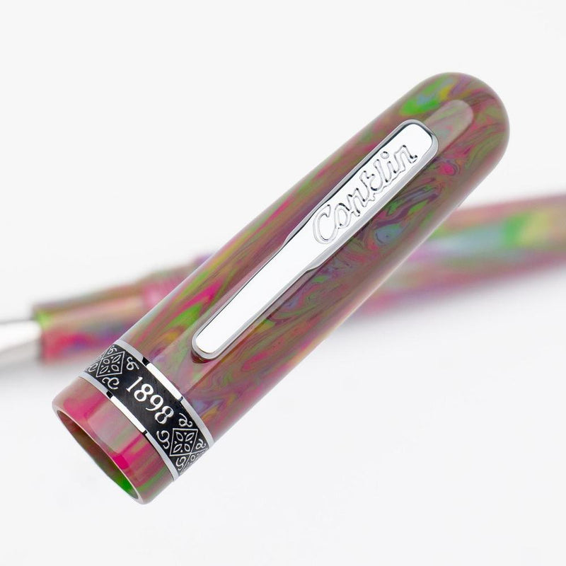 Conklin 1898 898 Misto Resin Flare Fountain Pen - Cap Cover Close Up | EndlessPens