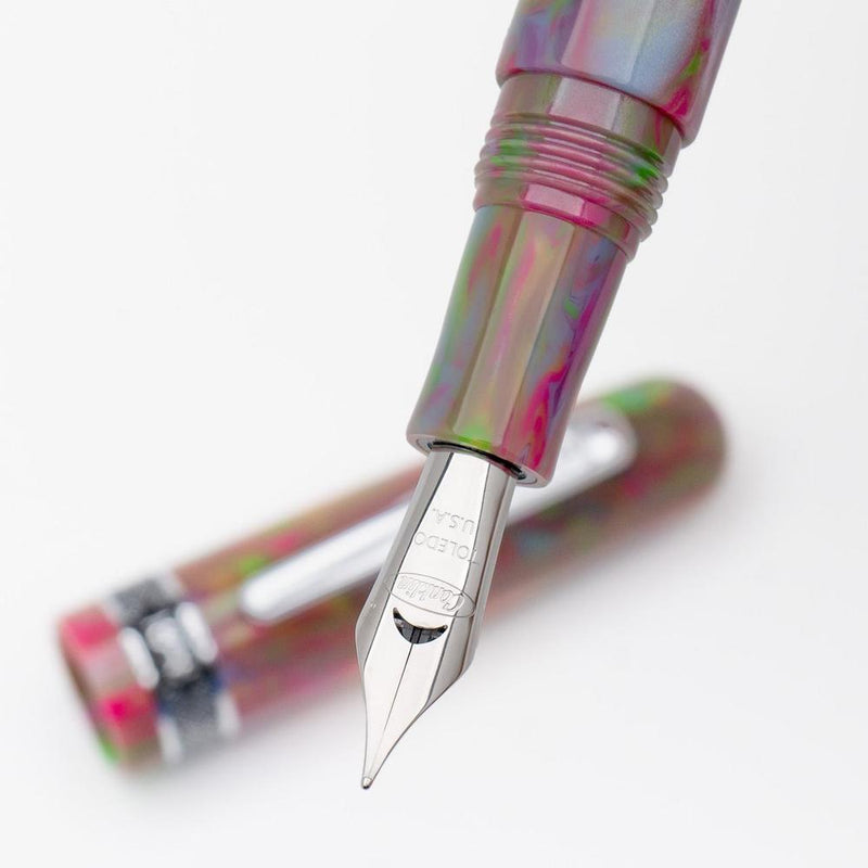 Conklin 1898 898 Misto Resin Flare Fountain Pen - Pen Nib Close Up | EndlessPens