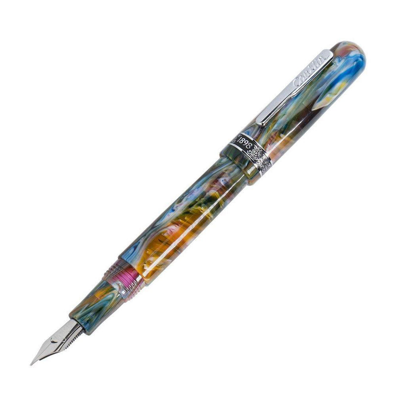 Conklin 1898 Misto Resin Green Fountain Pen (14K Gold) - Fountain Pen Nib Exposed | EndlessPens