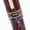 Conklin 1898 Misto Resin Purple Fountain Pen (14K Gold) - Cap Cover Markings Close Up View | EndlessPens