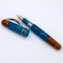 Conklin 1898 Spectra Fusion Blue Fountain Pen (14K Gold) - Pen with Exposed Nib | EndlessPens
