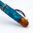 Conklin 1898 Spectra Fusion Blue Fountain Pen - Cap Cover on White Background | EndlessPens