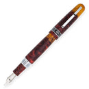 Conklin 1898 Spectra Fusion Burgundy Fountain Pen - Limited Edition (2026) - Pen with Nib Exposed on White Background | EndlessPens