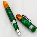 Conklin 1898 Spectra Fusion Green Fountain Pen - Pen Separated from Cap Cover | EndlessPens