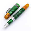 Conklin 1898 Spectra Fusion Green Fountain Pen - Pen with Detached Cap Cover | EndlessPens