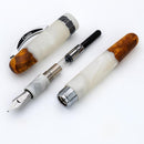 Conklin Fountain Pen - 1898 Spectra Fusion White (14K Gold) - Limited Edition (2025)