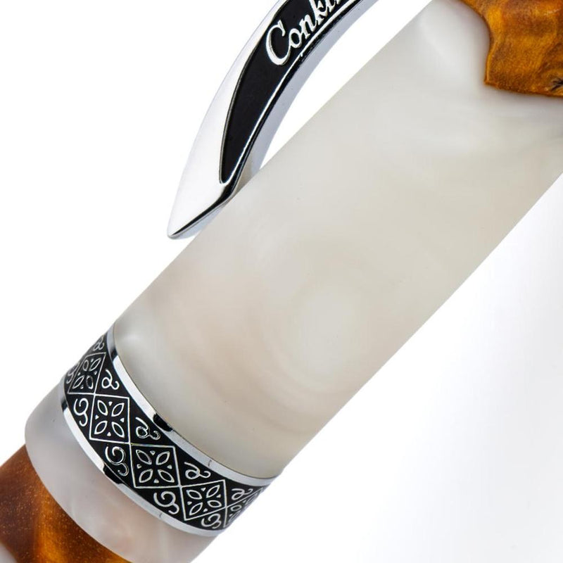 Conklin Fountain Pen - 1898 Spectra Fusion White (14K Gold) - Limited Edition (2025)