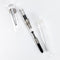 Conklin All American Demo Clear Fountain Pen - Pen Disassembled on White Background | EndlessPens