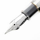 Conklin All American Demo Clear Fountain Pen - Pen Nib Close Up View on White Background | EndlessPens