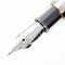 Conklin All American Demo Clear Fountain Pen - Pen Nib Close Up View on White Background | EndlessPens
