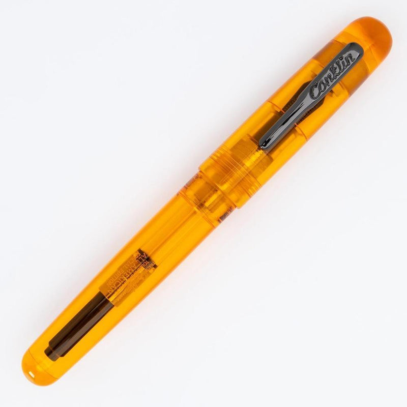 Conklin All American Demo Orange Fountain Pen - Pen with Cap Cover | EndlessPens