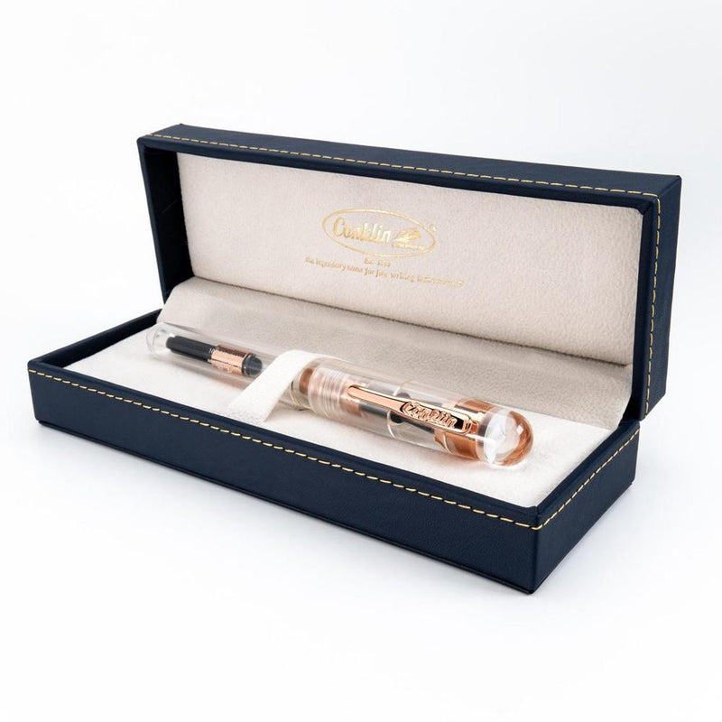 Conklin All American Demo Rosegold Fountain Pen - Pen Displayed In Case | EndlessPens