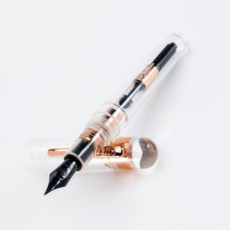 Conklin All American Demo Rosegold Fountain Pen - Pen and Cap Cover | EndlessPens