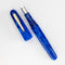 Conklin All American Lapis Blue Fountain Pen - Pen and Cap Cover Detached On White Background | EndlessPens