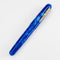 Conklin All American Lapis Blue Fountain Pen - Pen Leaning Right On White Background | EndlessPens
