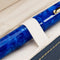 Conklin All American Lapis Blue Fountain Pen - Pen In Case On White Background | EndlessPens