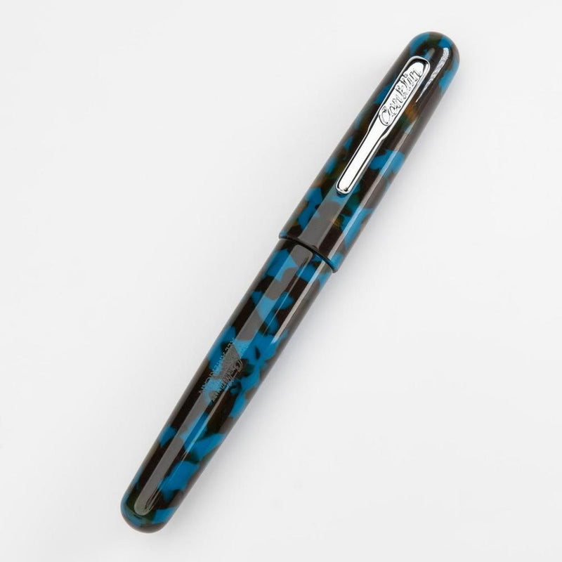 Conklin All American Southwest Turquoise Fountain Pen - Pen with Cap Cover on White Background | EndlessPens