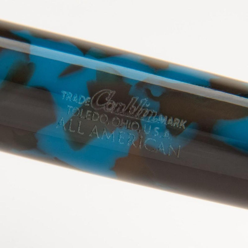 Conklin All American Southwest Turquoise Fountain Pen - Pen Markings | EndlessPens
