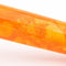 Conklin All American Sunburst Orange Fountain Pen - Brand Markings Close Up View On White Background | EndlessPens
