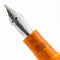 Conklin All American Sunburst Orange Fountain Pen - Pen Nib Close Up View On White Background | EndlessPens
