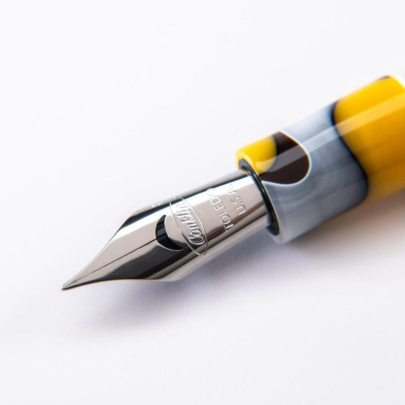 Conklin All American Yellowstone Fountain Pen - Pen Nib Close Up View On White Background | EndlessPens