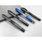 Conklin Classic Nozac 125 Anniversary Blue / Chrome Trim Fountain Pen - Four Pens with Cap Covers | EndlessPens