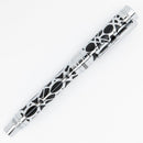 Conklin Endura Deco Crest Black Fountain Pen - Pen Towards Right on White Background | EndlessPens