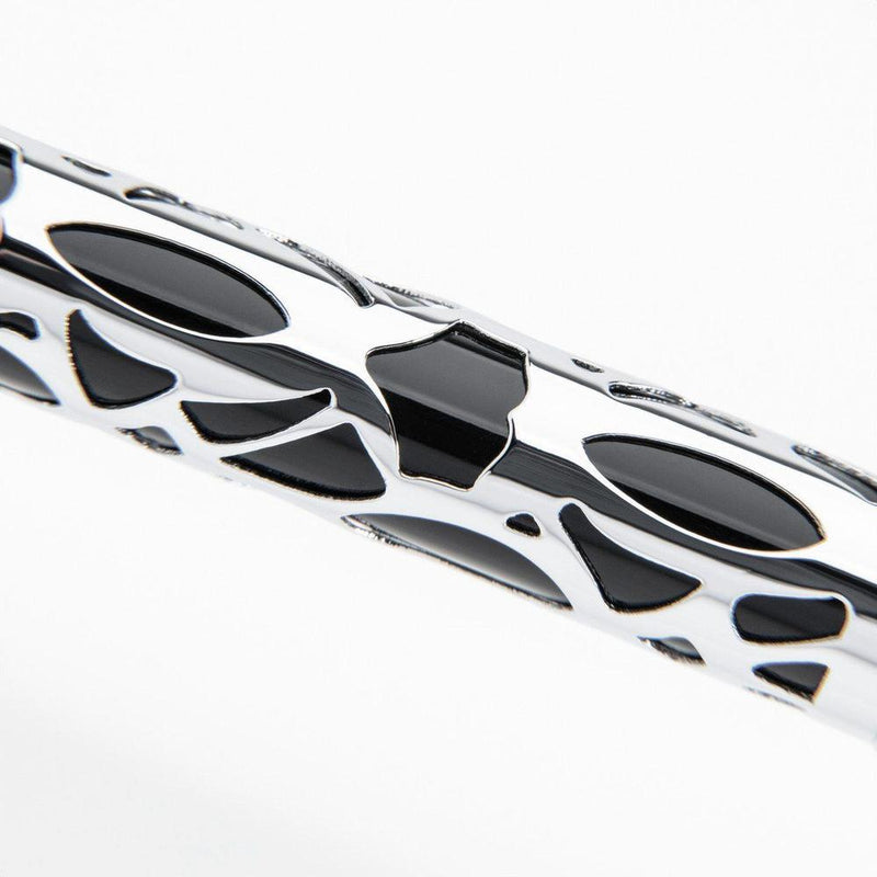 Conklin Endura Deco Crest Black Fountain Pen - Pen Body Design Details | EndlessPens