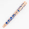 Conklin Endura Deco Crest Blue Fountain Pen - Pen with Cap Cover on White Background | EndlessPens