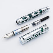 Conklin Endura Deco Crest Green Fountain Pen - Pen DIsassembled | EndlessPens