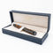Conklin Endura Deco Crest Orange Fountain Pen - Pen Displayed in Case on White Background | EndlessPens