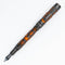 Conklin Endura Deco Crest Orange Fountain Pen - Pen with Nib Exposed on White Background | EndlessPens