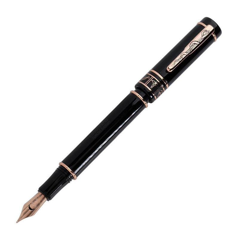 Conklin Hippocrates Fountain Pen - Pen with Nib Exposed on White Background | EndlessPens
