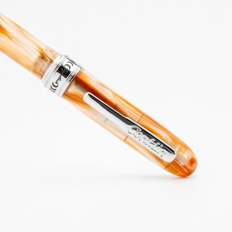 Conklin Symetrik Caramel Sundae Fountain Pen - Pen Leaning Right | EndlessPens