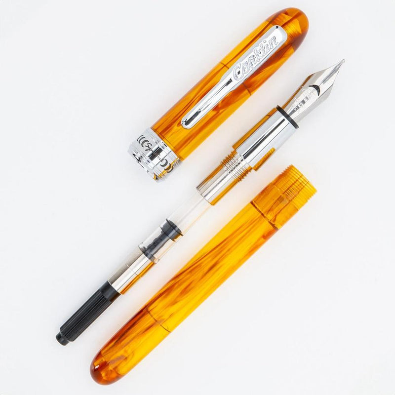 Conklin Symetrik Precious Amber Fountain Pen - Pen Disassembled | EndlessPens