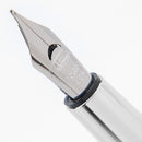 Conklin Symetrik Precious Amber Fountain Pen - Pen Nib Close Up | EndlessPens